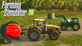 I Start A Hay Operation  Farming Simulator 25  Riverbend Spring Lets Play EP 2 [upl. by Werdnael916]