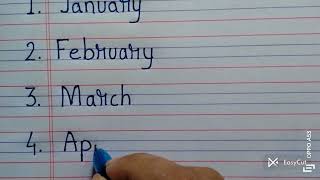 Months of the year January February Marchin English [upl. by Asirret]