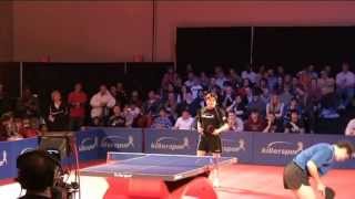 Aleksandar Karakasevic vs Zoran Primorac Table Tennis Match [upl. by Forster]