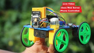 How to Make ESP32 Camera WiFi car  Surveillance Car using ESP32 Cam module with Live Video Feed [upl. by Herald]