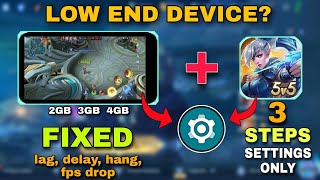 Mobile Legends BEST SETTING SETUP to Fix Lag Delay Hang and FPS Drop  Best for Low End Devices [upl. by Glialentn]