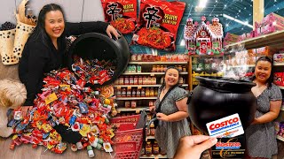 VLOG surprising my neighbors for halloween  going to costco  cooking stir fry noodles  haul [upl. by Benedetta]