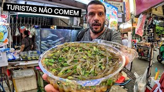 Provando COMIDAS BIZARRAS na Tailândia 😳 🇹🇭 [upl. by Rhodes]