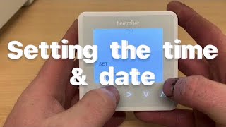 Heatmiser  How to set time and date NeoStat V1 V2 V3 [upl. by Etac900]