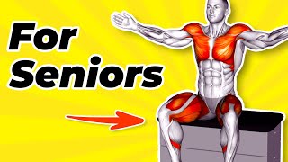 ➜ 10 EASY CHAIR EXERCISES for SENIORS With Music [upl. by Ideih]