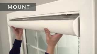 How to Install SolarRoller Shades with ContinuousLoop Lift and Cassette Valance – Inside Mount [upl. by Suissac]