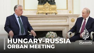 Hungary’s Orban meets Putin in Russia defying EU leaders [upl. by Valma986]