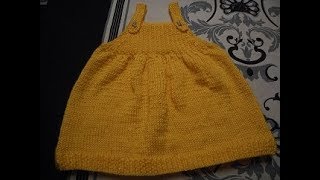 tuto tricot robe 3 mois bebe [upl. by Cooperstein]