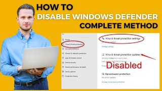 How to Disable the Windows Defender in Windows 1011  Complete Method [upl. by Rimat]