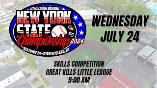 NYS 2024 Little League Tournament  Skills Competition [upl. by Eirual]