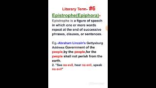 Epiphora literary termRegular practice of literary terms UP TGT PGT DSSSB [upl. by Sinnylg611]