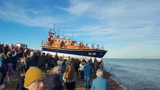 Final Farewell Launch for Suffolks Aldeburgh Lifeboat  Freddie Cooper Sunday 27th October 2024 [upl. by Hada589]