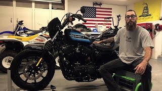 Harley Davidson Sportster Iron 1200 Oil Change [upl. by Bay]