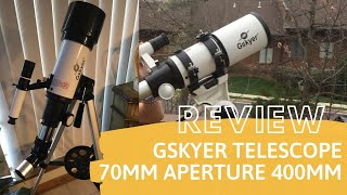 Gskyer Telescope 70400 Astronomical Refracting Telescope [upl. by Anoiuq]