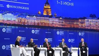 Discussion at the plenary session of St Petersburg International Economic Forum [upl. by Marjie174]