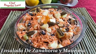 Ensalada De Zanahoria y Manzana Deliciosa Receta [upl. by Bratton638]