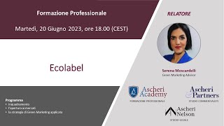 Webinar Ecolabel [upl. by Mori]