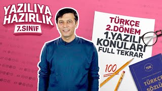 Kim 💯 İster 7 Sınıf Türkçe 2 Dönem 1 Yazılıya Hazırlık 2022 Sınav Konuları Full Konu Tekrarı [upl. by Parette265]