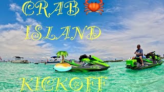 Jetboat amp Jetskiing To The Famous Crab Island lifebeginsonthewater beautiful yamaha yamaha [upl. by Ashla]