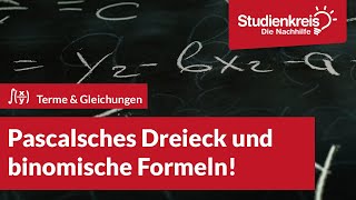 Pascalsches Dreieck und binomische Formeln  Mathe verstehen mit dem Studienkreis [upl. by Matusow]