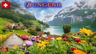 Lungern – Walking Through a Village Like Heaven on Earth Spring 2024 [upl. by Zacharie]