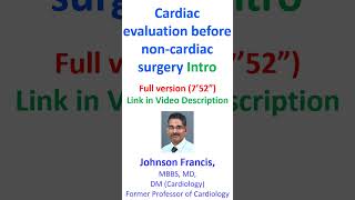 Cardiac evaluation before non cardiac surgery [upl. by Lleroj157]