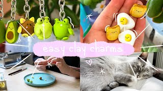 DIY Clay Charms ✿ Cute amp Easy Pins and Keychains [upl. by Ydnem363]