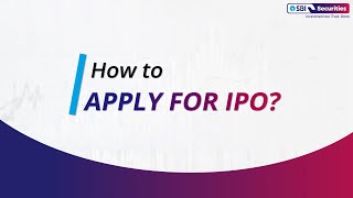 How To Apply For an IPO Through SBI Securities App [upl. by Ical]