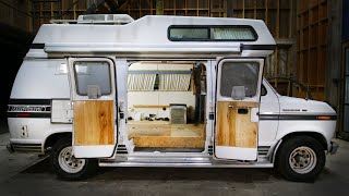 Camper Van Remodel pt 1  Tear Down [upl. by Emorej923]