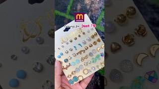 JUST ₹9 🤑 earring set from Meesho meesho meeshohaul trending indian [upl. by Flss]