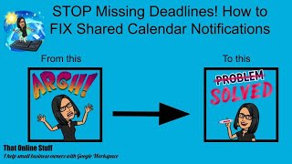 Stop Missing Shared Google Calendar Events NOW [upl. by Britt]