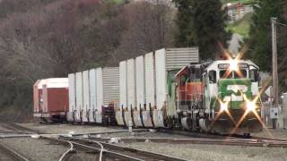 BNSF Boeing Local Switching  Mukilteo WA 122010 PART 2 [upl. by Abbie210]