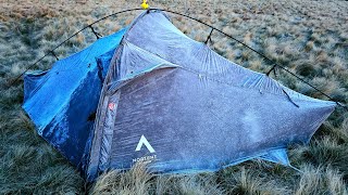 FREEZING COLD WILD CAMP IN THE PEAK DISTRICT [upl. by Aihsiym724]