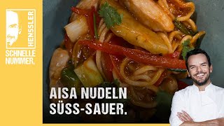 Schnelles Asia Nudeln SüßSauer Rezept von Steffen Henssler [upl. by Sevy]