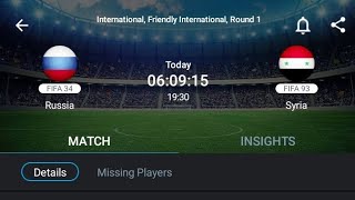 LIVE Russia VS Syria international friends match Round 1 [upl. by Theresita]