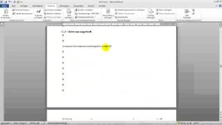 Wissenschaftliche Arbeit 6 Querverweise mit Word 2010 formatieren [upl. by Ydnic]