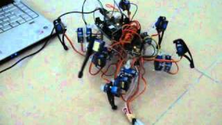 Spider Robot using Arduino and Processing [upl. by Tra]