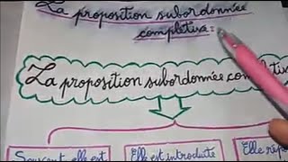 la proposition subordonnée complétive psc شرح درس المكملة للسنة الرابعة متوسط بطريقة سهلة 👌 [upl. by Bach]