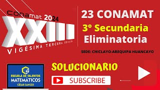 CONAMAT ELIMINATORIA 2024  3ero Sec  AREQUIPAHUANCAYOCHICLAYO [upl. by Kaz]