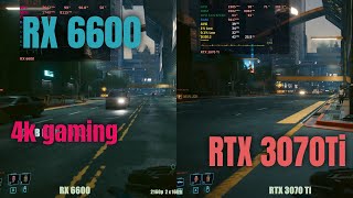 RTX 3070 ti vs RX 6600  4k gaming [upl. by Hales56]