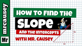 How to Find the Slope YIntercept and Graph a Line [upl. by Watt878]