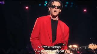 INXS  New Sensation INXS Live HD lyrics subtitulado español ingles UHD [upl. by Teodor]