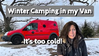 VanLife  winter camping—It’s too COLD [upl. by Olotrab]