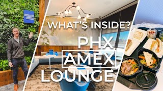 Whats INSIDE the SMALLEST Centurion Lounge Phoenix Sky Harbor International Airport [upl. by Nadnerb]