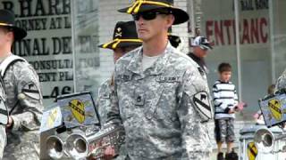 1st Cavalry Division Band Veterans Day Parade Killeen TX Nov 11 08 [upl. by Aneloj]