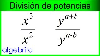 División de potencias de la misma base Potenciación 378 [upl. by Mccord223]