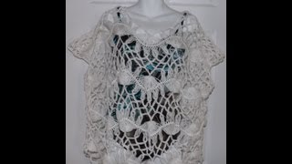 Hairpin Lace Summer Blouse Part 2 [upl. by Ahsinan]