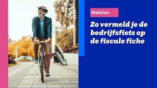 De bedrijfsfiets en de fiscale fiche  Acerta Opleidingen [upl. by Iramat459]