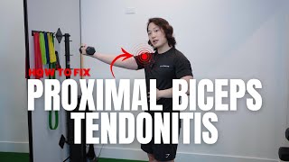 Fix Proximal Biceps Tendinitis  long head biceps time under tension exercises for full recovery [upl. by Hafler]