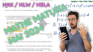 MatheMatura Mai 2024  HAK HLW HBLA  Komplett durchgerechnet [upl. by Gildus]